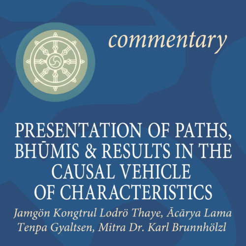 Commentary on the Presentation of Paths, Bhūmis &  Results in the Causal Vehicle of Characteristics from the Treasury of Knowledge by Jamgön Kongtrul Lodrö Thaye